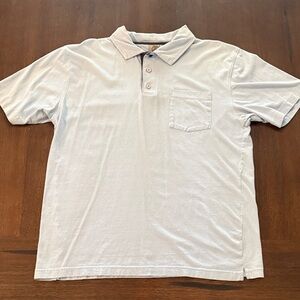 OP Ocean Pacific Men's Polo Shirt - Light Blue Large